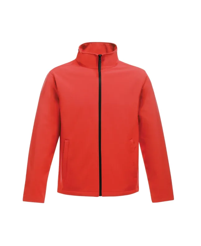 Classic Red Water-Resistant SoftShell Jacket front view