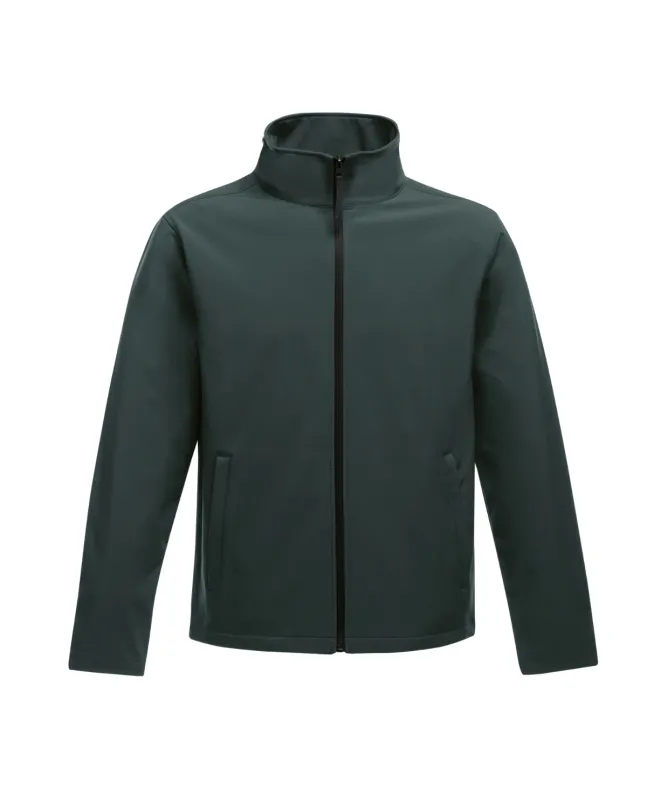 Dark Spruce Water-Resistant SoftShell Windbreaker Jacket front view