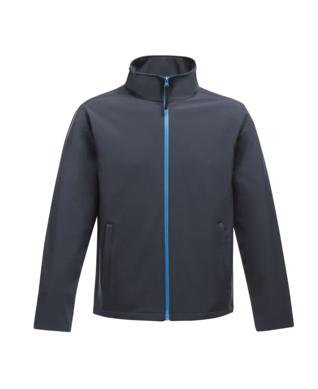 French Navy Water-Resistant Soft Shell Windbreaker Jacket front view