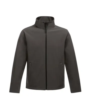 Brown Water-Resistant SoftShell Windbreaker Jacket