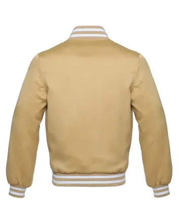 Vegas Gold Striped Satin Bomber Jacket