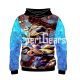 Front view of All Might Superhero Far 3D Fleece Pullover Hoodie