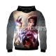 Front view of Tony Stark Superhero 3D Fleece Pullover Hoodie