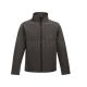 Brown Water-Resistant Soft Shell Windbreaker Jacket front view