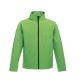 Kelly Green Water-Resistant SoftShell Windbreaker Jacket front view