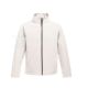 White Water-Resistant SoftShell Windbreaker Jacket front view