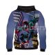 Front view of Spider-Man Miles Morales 3D Fleece Pullover Hoodie