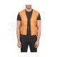 Tan Brown Sheepskin Leather Vest Front View